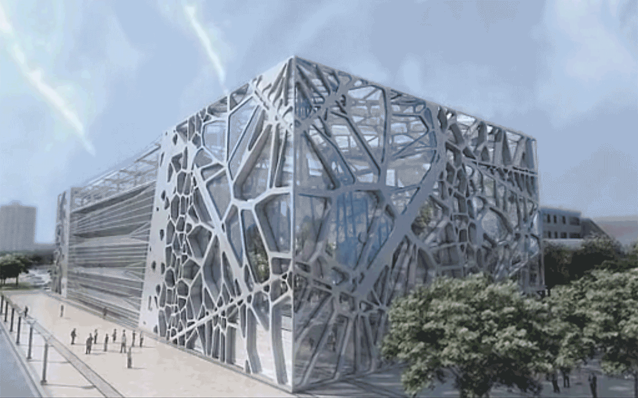 Zoomlion Headquarters Exhibition Centre, di amphibianArc / Dezeen