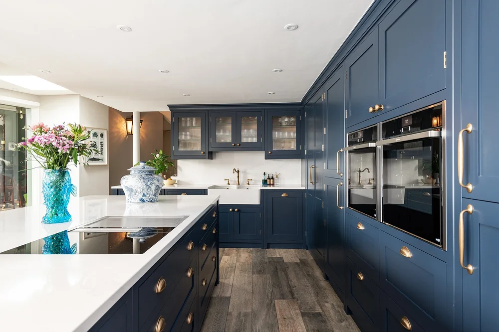 Armarios de cocina en azul oscuro