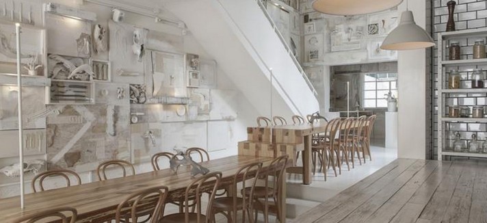 i tavoli di uno dei bar di design premiati