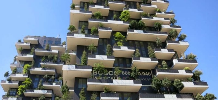 Il bosco verticale di Milano realizzato dall'architetto Stefano Boeri
