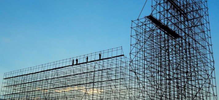 Scheletro di un edificio in costruzione