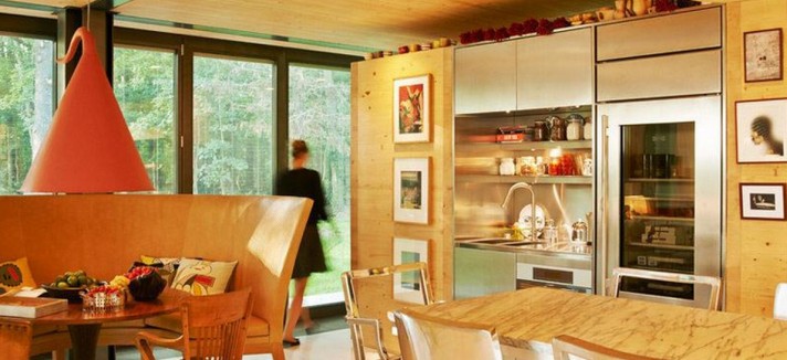 La cucina della casa prefabbricata