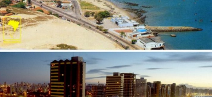 La città di Fortaleza in Brasile