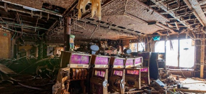 Foto del relitto della nave da crociera Costa