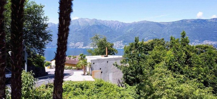 La vista dalla casa a Caviano, in Canton Ticino