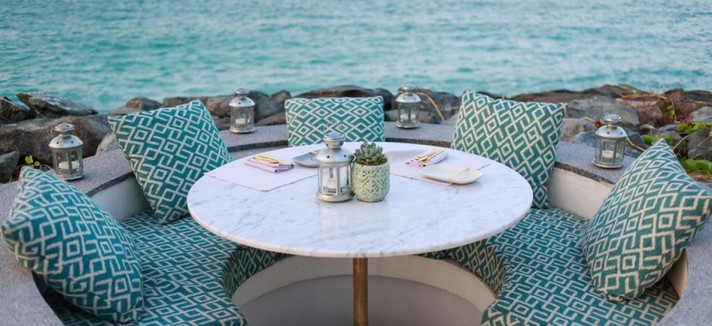Terrazza sul mare dell'hotel