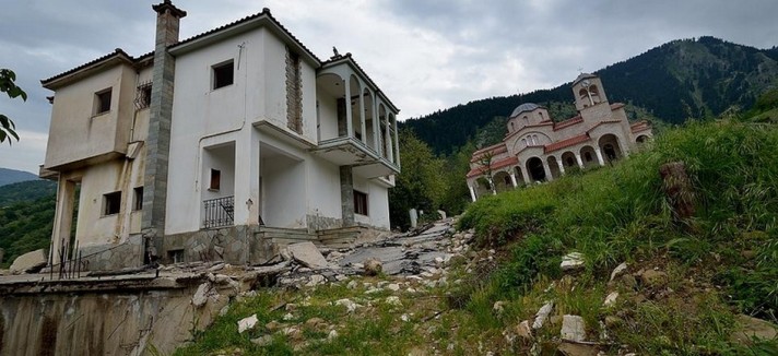 Il villaggio abbandonato in Grecia