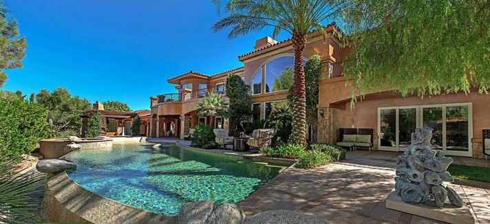La villa del famoso pugile a Las Vegas
