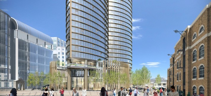 La torre residenziale a Londra
