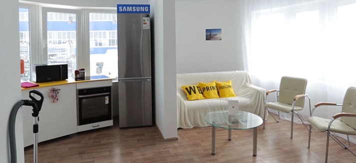 L'interno della casa circolare