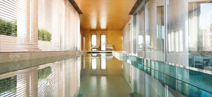 Per quando fa freddo, la piscina interna