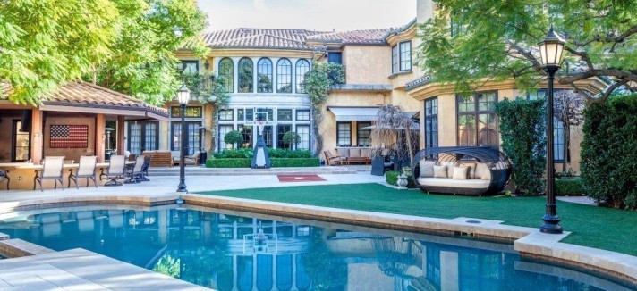 La villa di Charlie Sheen a Beverly Hills