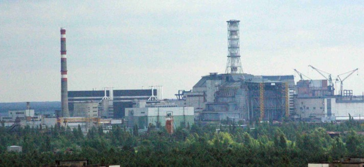 Una vista sulla Centrale Nucleare Lenin