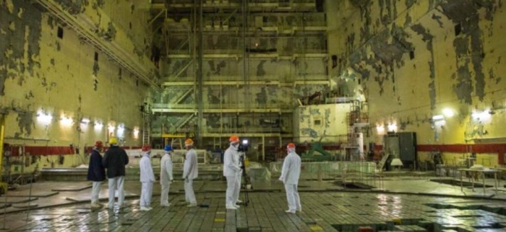 Interno della centrale di Chernobyl