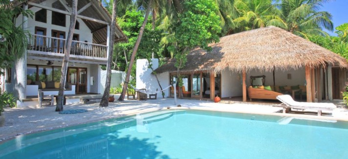 La piscina del Soneva Fushi
