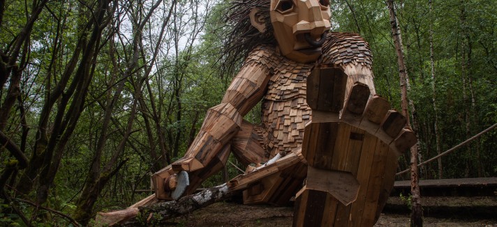 Il legno utilizzato è al 100% di riciclo