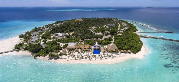 Il resort è circondato da 1,5 chilometri di spiaggia