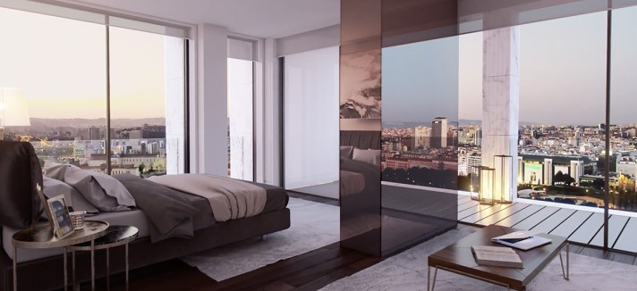 L'appartamento ha una superficie di 287 m2