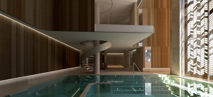 Uno spazio relax nell'edificio