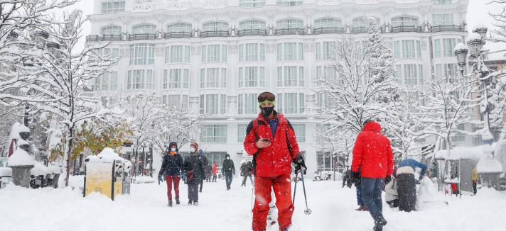 Madrid sotto la neve