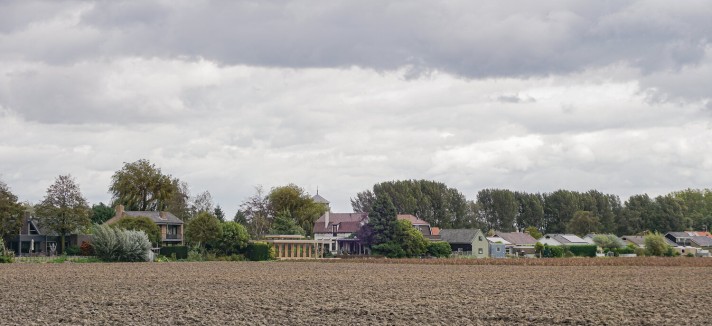 La casa offre una vista sui campi coltivati