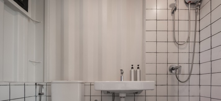 Il bagno di The Container Cabin