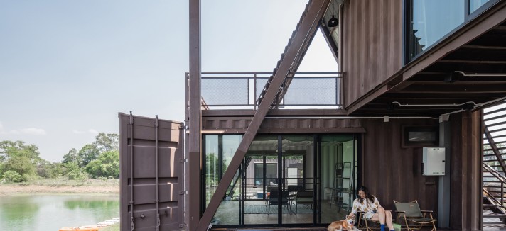 La terrazza di The Container Cabin