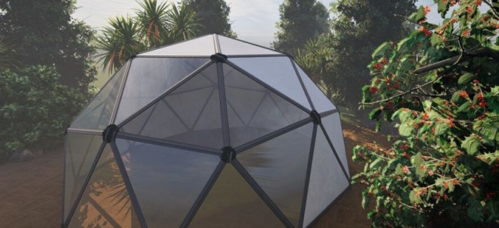 Cupola geodetica prefabbricata