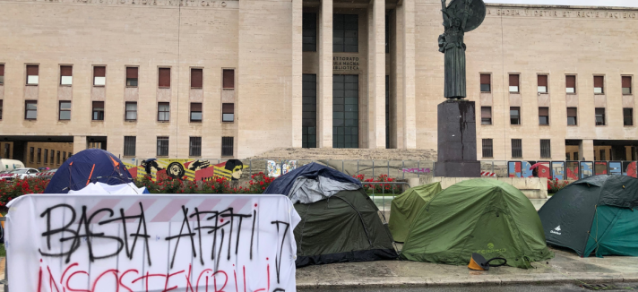 Studenti, protesta alla Sapienza