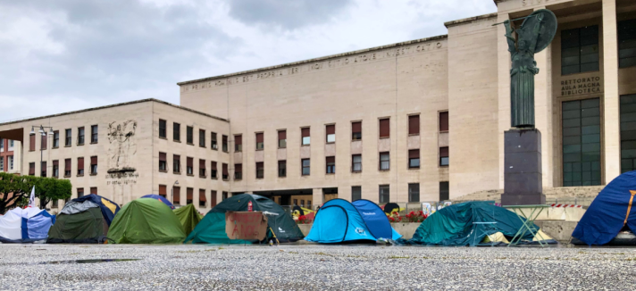 Studenti, protesta alla Sapienza