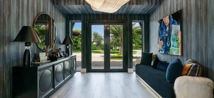 La mansión de Leo Messi en Florida. Habitación