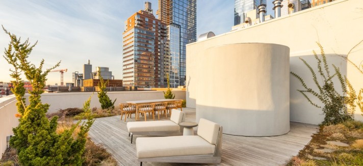 Ático alquilado por Bad Bunny en New York. Solarium