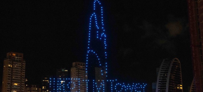 TM Tower, con droni