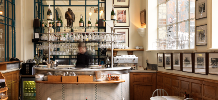Zona ristorante della Michelin House