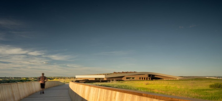 La biblioteca Theodore Roosevelt si trova a Medora, nel Nord Dakota