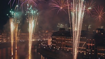 Celebrar a chegada do Ano Novo em Itália 