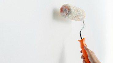 Applicazione di vernice bianca