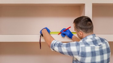 Misurazione di una nicchia in cartongesso