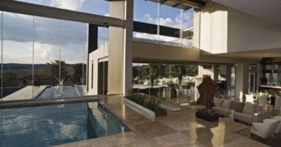 Case da sogno: villa di design con sistema di piscine e vista sulla savana (sudafrica)