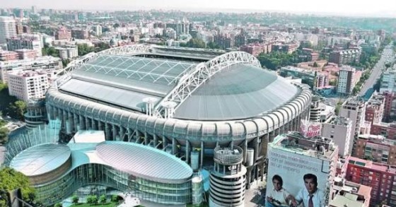Madrid, una finestra sullo stadio santiago bernabéu