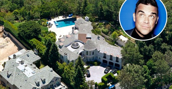Robbie Williams mette in vendita la sua villa a Beverly Hills per 2,7 milioni di euro