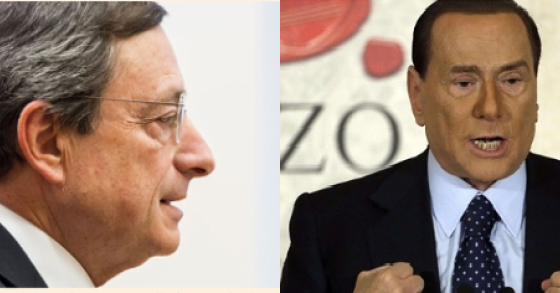 Visti dall'europa: draghi uomo dell'anno, berlusconi buffone malato