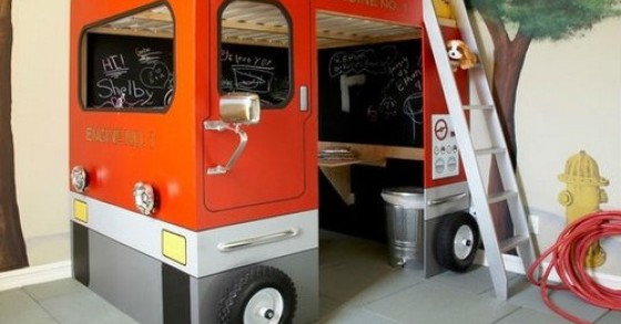 Letti a forma di nave, di carrozza o di autobus, per far sognare i bambini più creativi (foto)