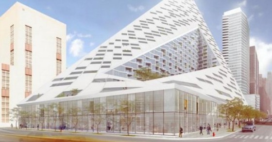 Sarà così la "grande piramide" di manhattan (fotogallery)
