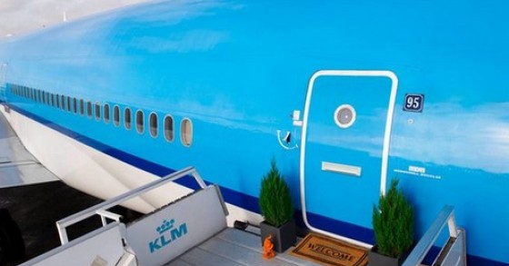 Soggiornare in un appartamento dentro un aereo, la bizzarra idea di klm (fotogallery)