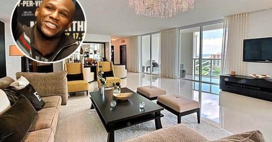 Il mercato immobiliare? L’unica sconfitta per il pugile Mayweather, che ha dovuto abbassare il prezzo della sua casa a Miami (fotogallery)