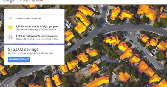 Google sviluppa uno strumento che permette di calcolare quanto ti costerà installare i pannelli solari