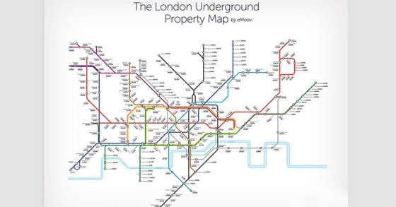 La mappa della metropolitana di Londra
