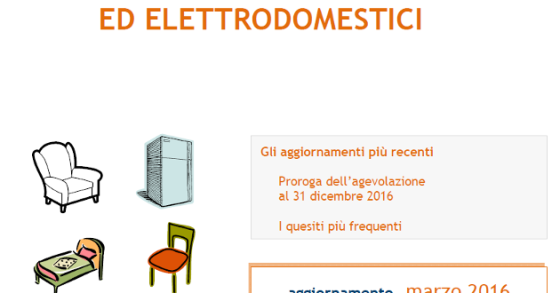 Bonus mobili 2016, la guida aggiornata a marzo dell'Agenzia delle Entrate (scarica pdf)