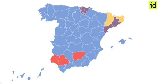 Elezioni Spagna, vince il Pp e Podemos arriva terzo dietro il Psoe